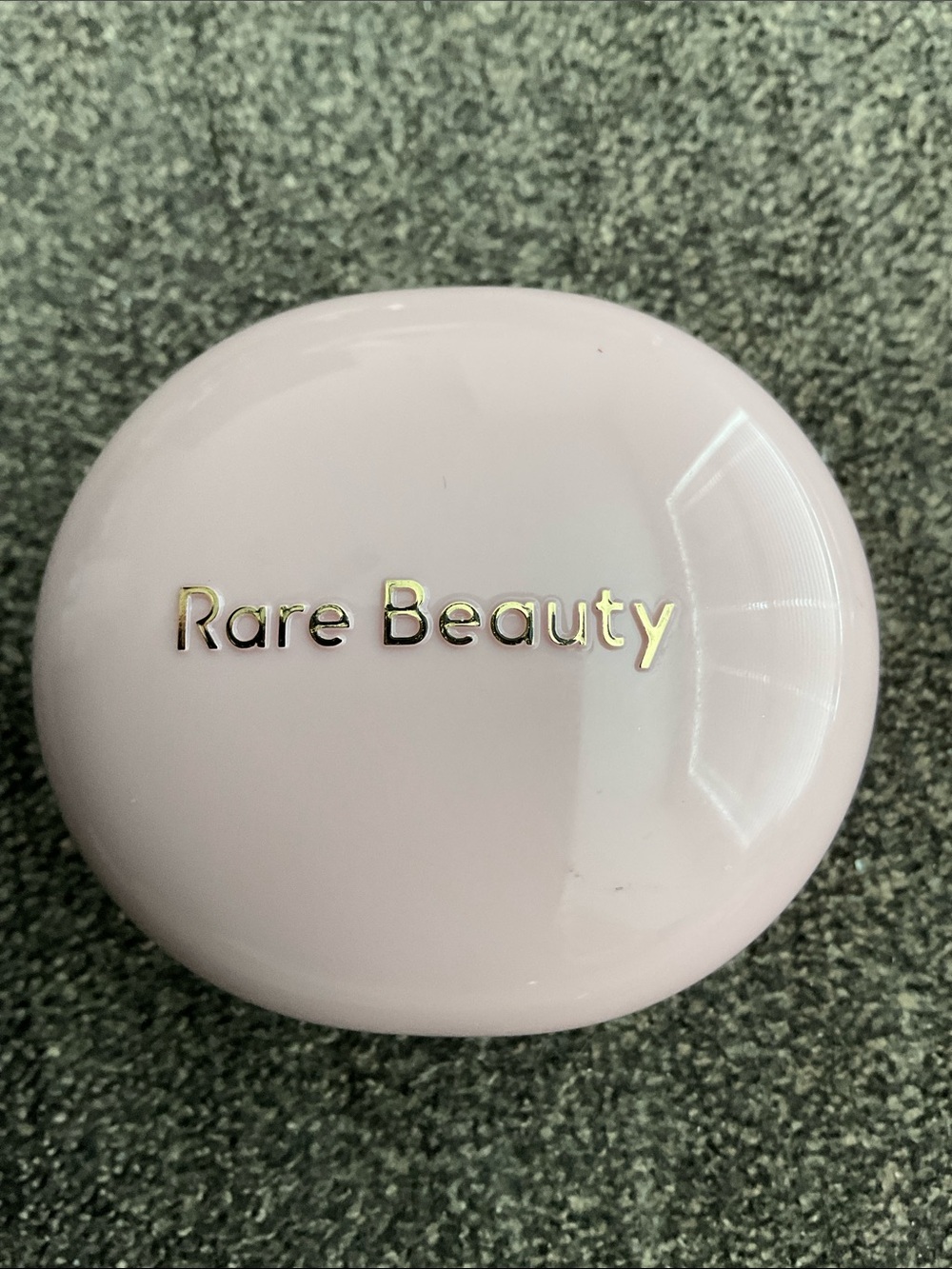 Rare Beauty Nearly Neutral Melting Blush - White Compact with Beige Label
